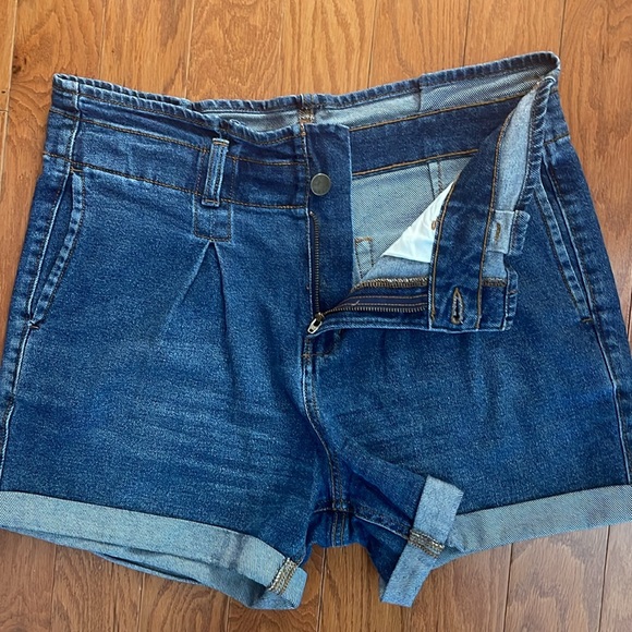 Ana a new approach High Rise Paper Bag Jean Shorts - Picture 5 of 12